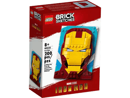 LEGO Iron Man afbeelding 40535 Brick Sketches LEGO BRICKHEADZ @ 2TTOYS | Official LEGO shop😊🥰 LEGO €. 21.99