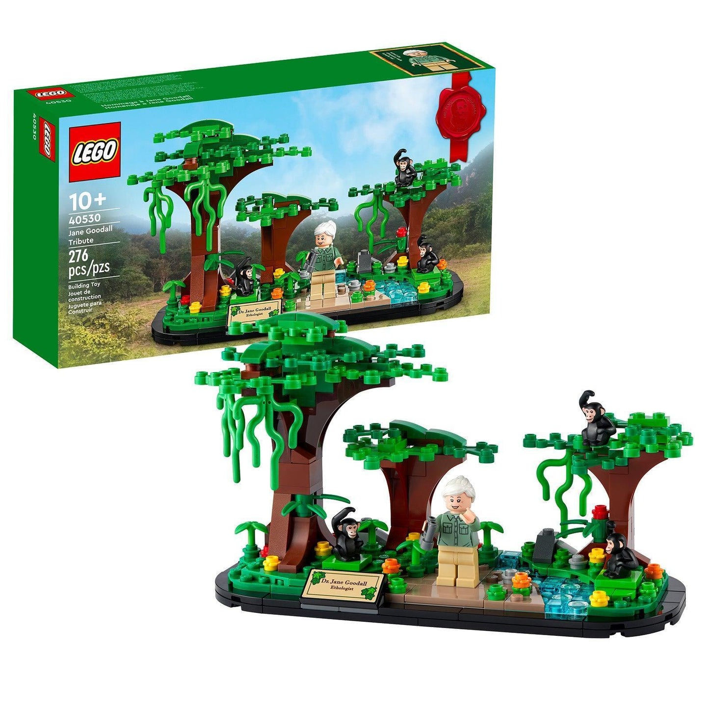 LEGO Jane Goodall Tribute set 40530 Icons LEGO CREATOR @ 2TTOYS | Official LEGO shop😊🥰 LEGO €. 22.99