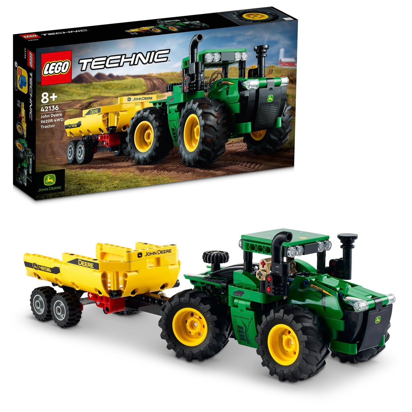 LEGO John Deere 9620R 4WD Tractor 42136 Technic LEGO TECHNIC @ 2TTOYS | Official LEGO shop😊🥰 LEGO €. 26.99