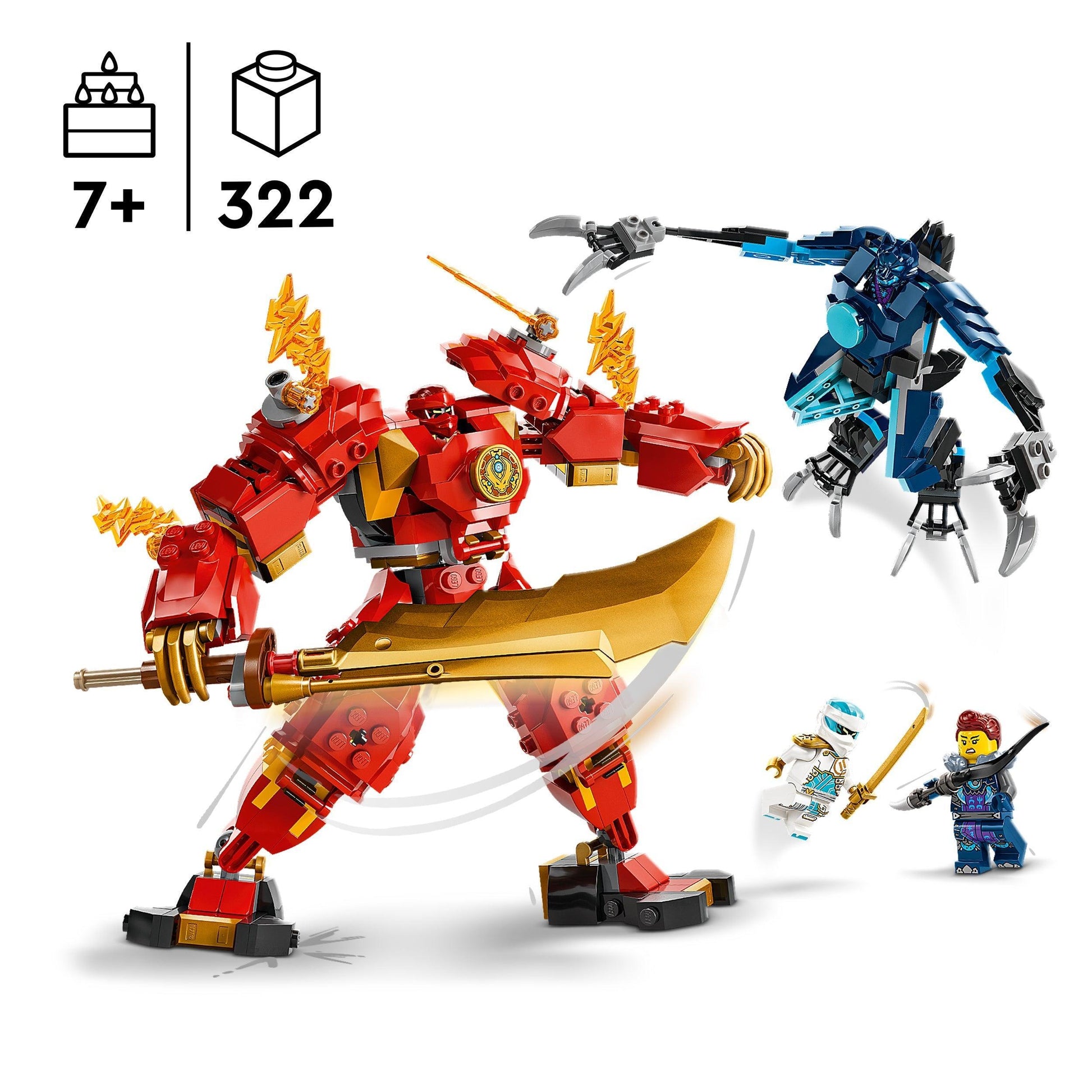 LEGO Kai's Elemental Fire Mech 71808 Ninjago LEGO Ninjago @ 2TTOYS | Official LEGO shop😊🥰 LEGO €. 29.99