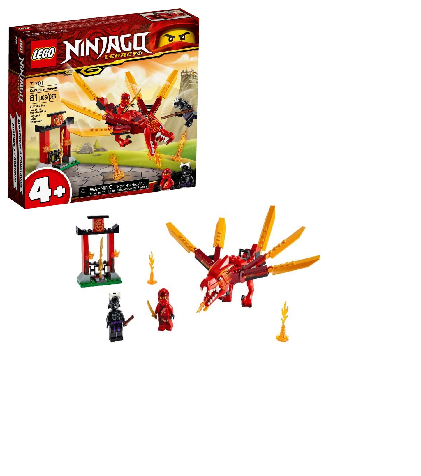 LEGO Kai's Fire Dragon 71701 NINJAGO LEGO NINJAGO @ 2TTOYS | Official LEGO shop😊🥰 LEGO €. 17.49