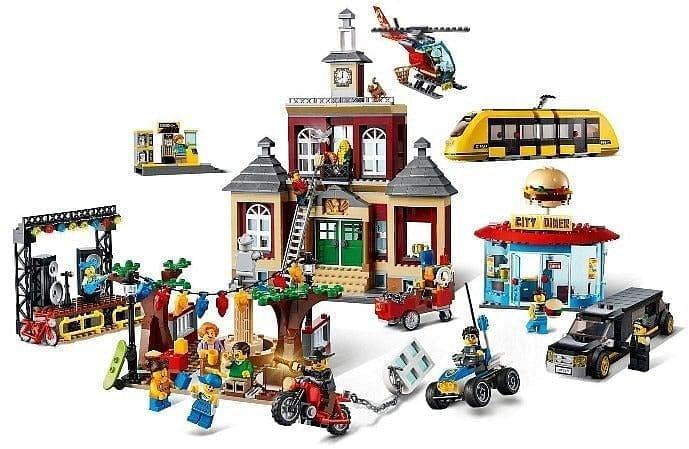 LEGO Marktplein met stadhuis, diner, tramstation 60271 City LEGO CITY VILLE @ 2TTOYS | Official LEGO shop😊🥰 LEGO €. 179.99