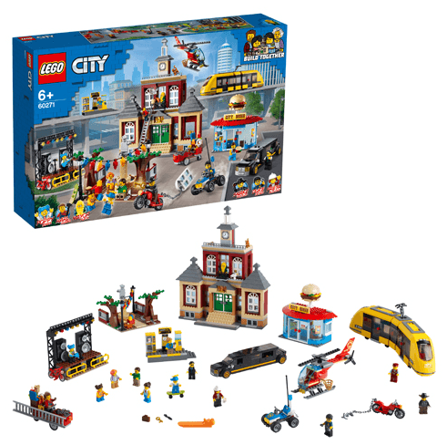 LEGO Marktplein met stadhuis, diner, tramstation 60271 City LEGO CITY VILLE @ 2TTOYS | Official LEGO shop😊🥰 LEGO €. 179.99