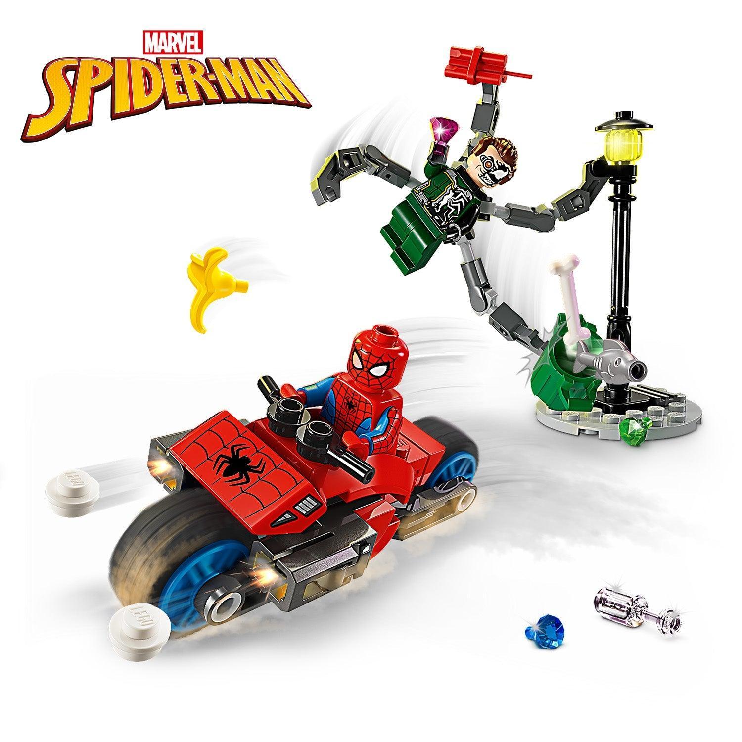 LEGO Motorcycle Chase: Spider-Man vs. Doc Ock 76275 Superheroes LEGO Super Heroes Marvel @ 2TTOYS | Official LEGO shop😊🥰 LEGO €. 9.99