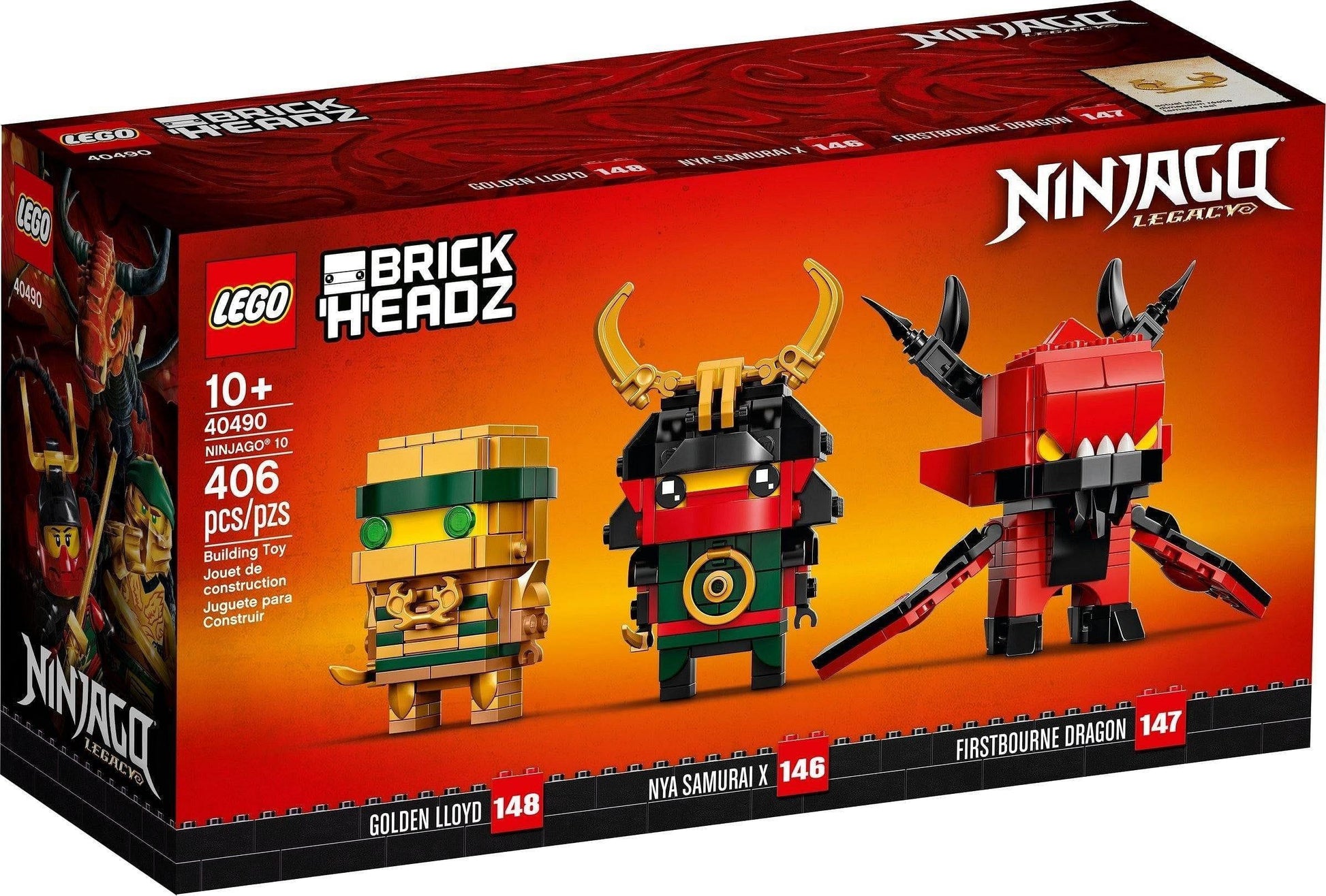 LEGO Ninjago Brickheadz Beeldje 40490 Brickheadz LEGO NINJAGO @ 2TTOYS LEGO €. 21.99