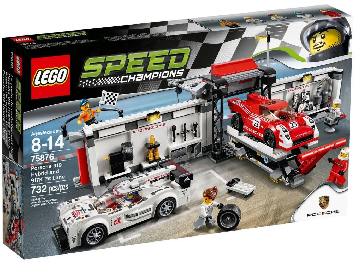 LEGO Porsche 919 Hybrid and 917K Pit Lane 75876 Speedchampions LEGO SPEEDCHAMPIONS @ 2TTOYS | Official LEGO shop😊🥰 LEGO €. 59.99