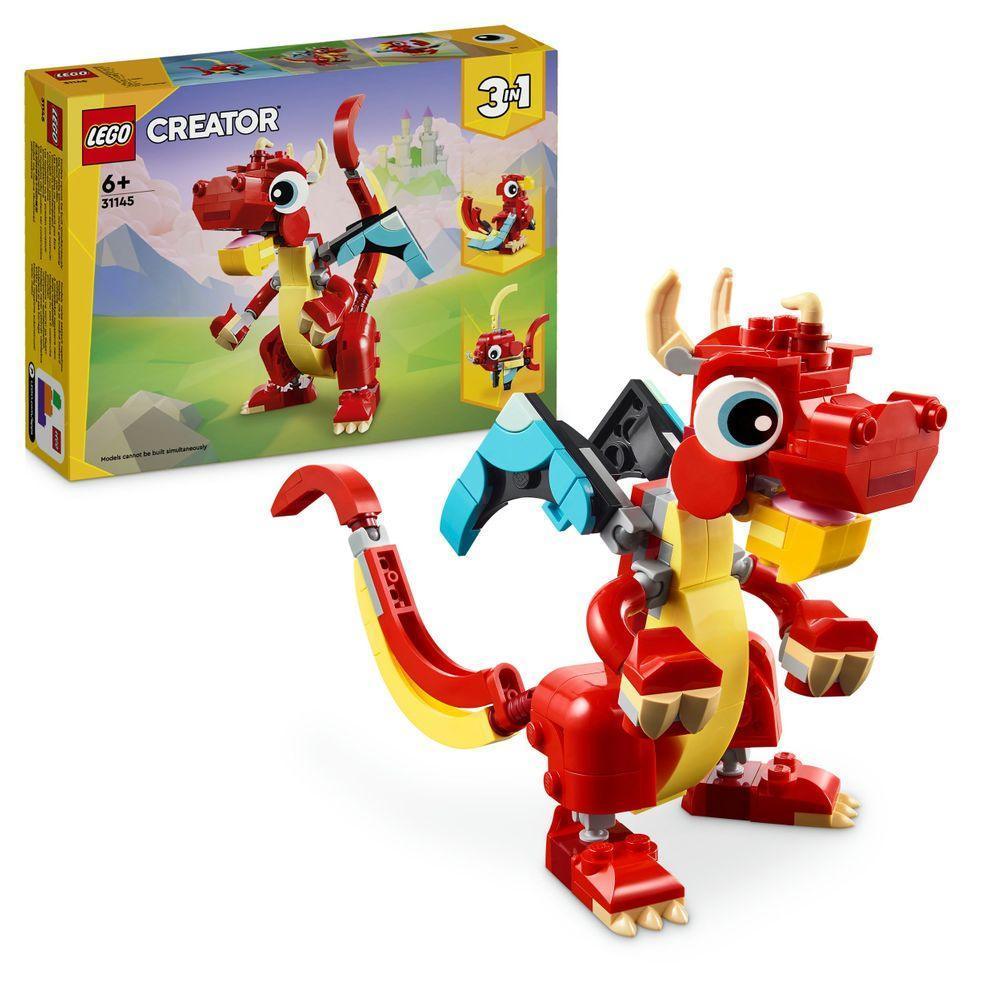 LEGO Red Dragon 31145 Creator 3 in 1 LEGO CREATOR 3 IN 1 @ 2TTOYS | Official LEGO shop😊🥰 LEGO €. 9.99