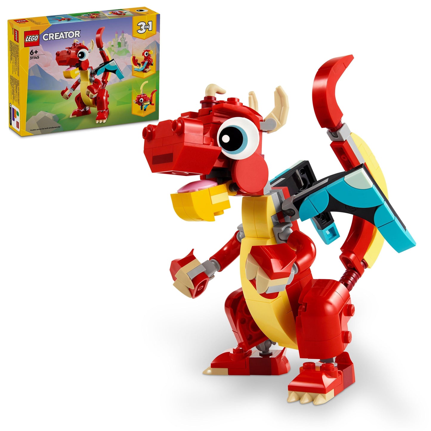 LEGO Red Dragon 31145 Creator 3 in 1 LEGO CREATOR 3 IN 1 @ 2TTOYS | Official LEGO shop😊🥰 LEGO €. 9.99