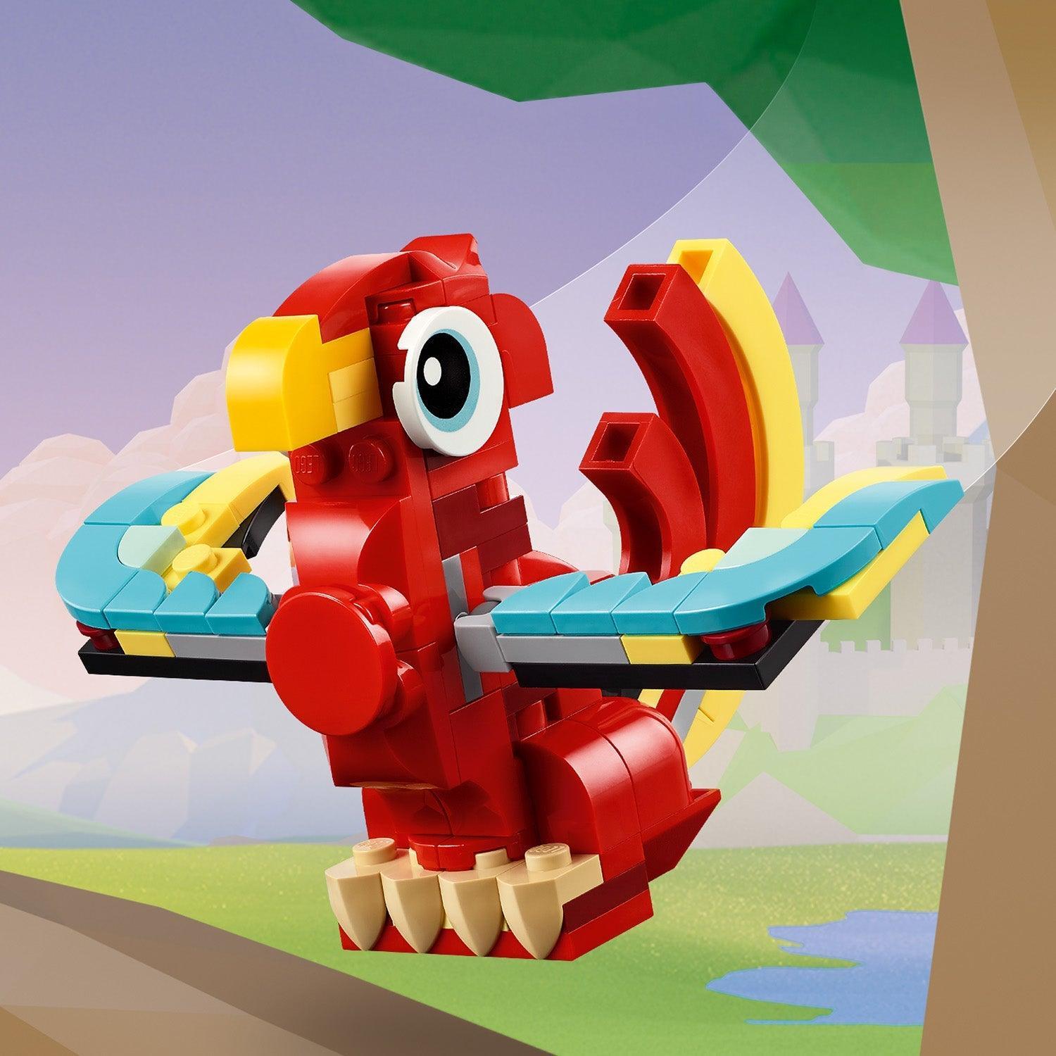 LEGO Red Dragon 31145 Creator 3 in 1 LEGO CREATOR 3 IN 1 @ 2TTOYS | Official LEGO shop😊🥰 LEGO €. 9.99