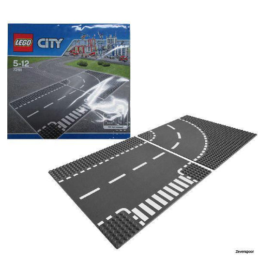 LEGO T-splitsing en gebogen rijplaten 7281 CITY LEGO CITY VILLE @ 2TTOYS | Official LEGO shop😊🥰 LEGO €. 14.99