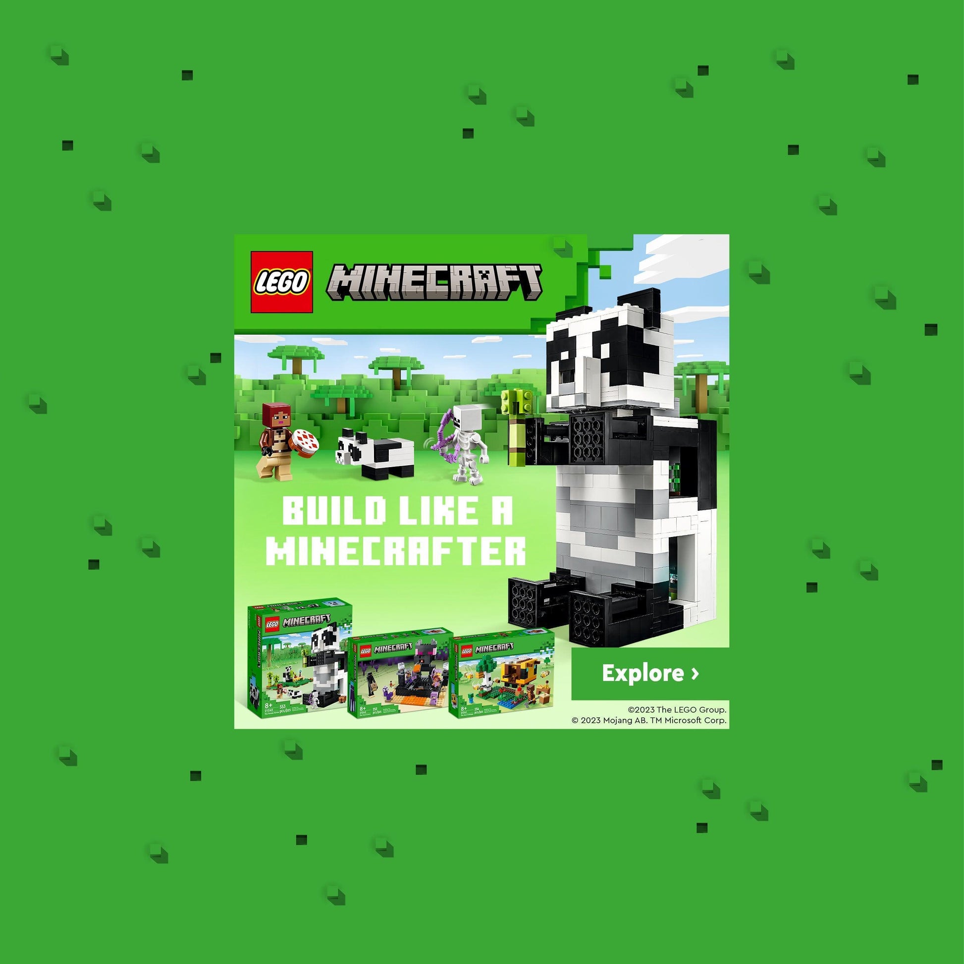 LEGO The Panda Haven 21245 Minecraft LEGO MINECRAFT @ 2TTOYS | Official LEGO shop😊🥰 LEGO €. 49.99