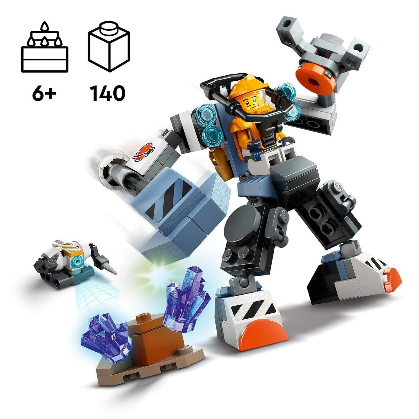 LEGO The Space Construction Mech 60428 City LEGO City @ 2TTOYS | Official LEGO shop😊🥰 LEGO €. 9.99