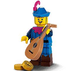 LEGO Troubadour (1 stuk) Minifguren Serie 22 71032-3 LEGO MINIFIGUREN @ 2TTOYS | Official LEGO shop😊🥰 LEGO €. 5.99