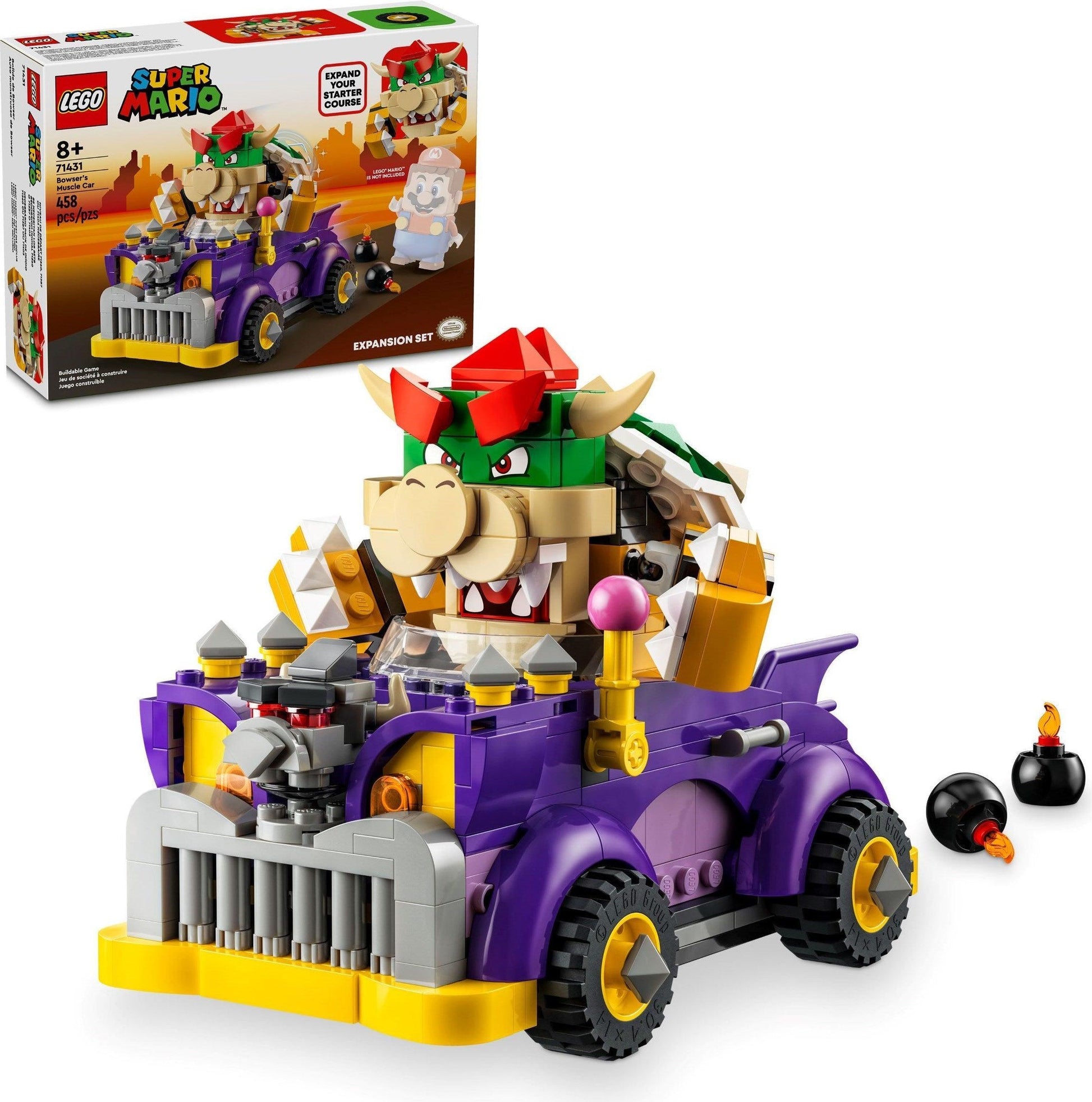 LEGO Uitbreidingsset: Bowsers bolide 71431 Supermario LEGO Super Mario @ 2TTOYS | Official LEGO shop😊🥰 LEGO €. 25.49