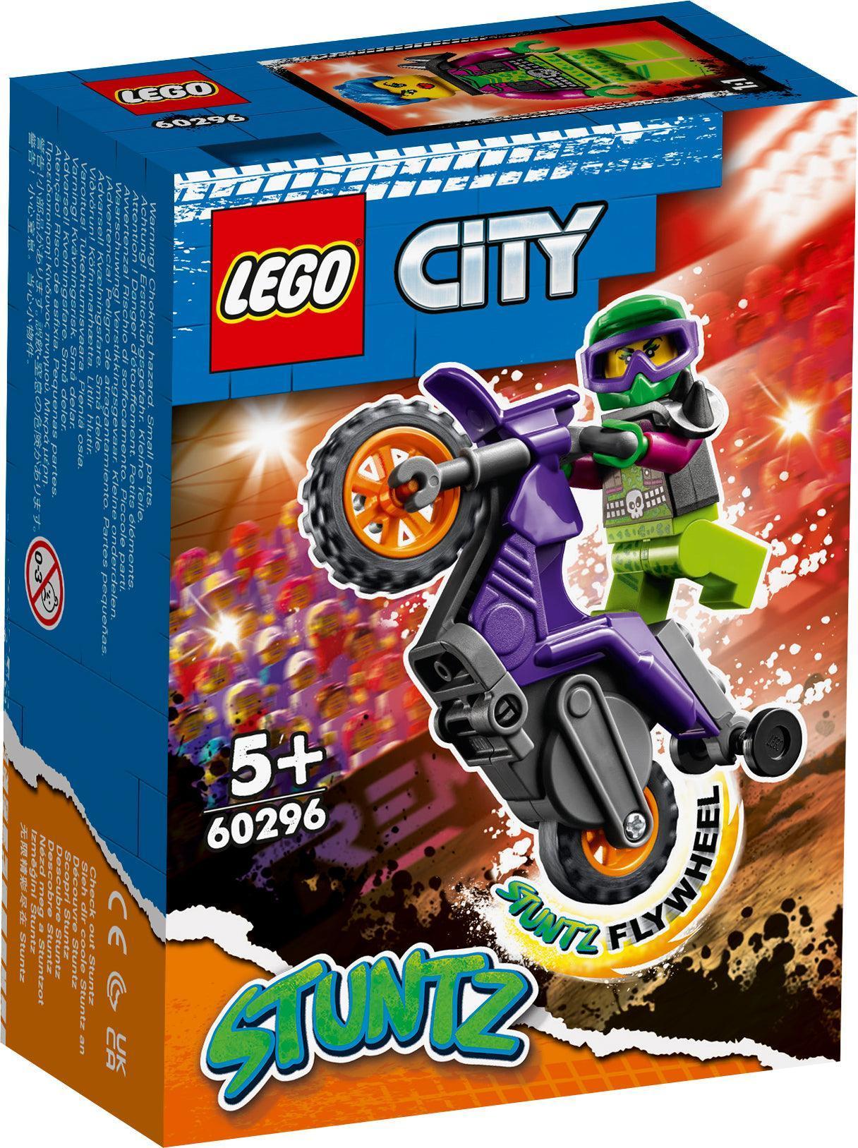 LEGO Wheelie stunt motor with stuntman 60296 City LEGO CITY STUNTZ @ 2TTOYS | Official LEGO shop😊🥰 LEGO €. 7.99