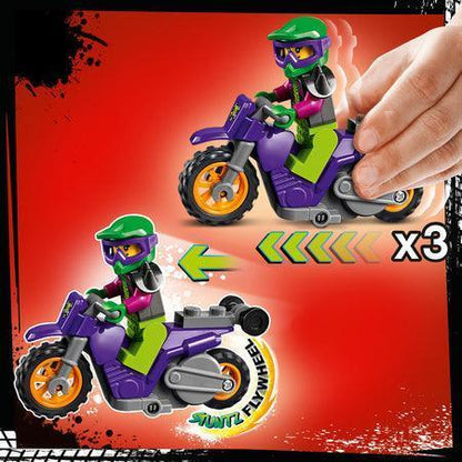 LEGO Wheelie stunt motor with stuntman 60296 City LEGO CITY STUNTZ @ 2TTOYS | Official LEGO shop😊🥰 LEGO €. 7.99