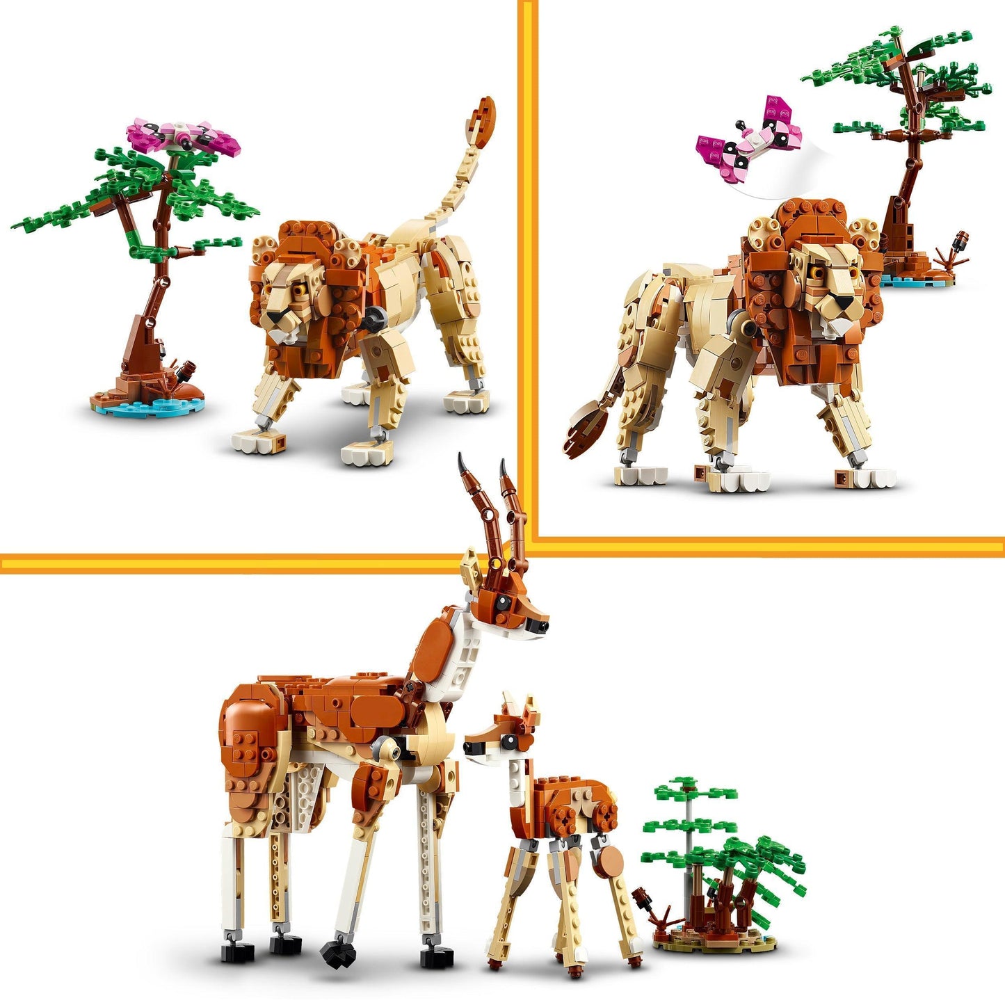 LEGO Wild Safari Animals 31150 Creator 3 in 1 LEGO CREATOR 3 IN 1 @ 2TTOYS | Official LEGO shop😊🥰 LEGO €. 64.99