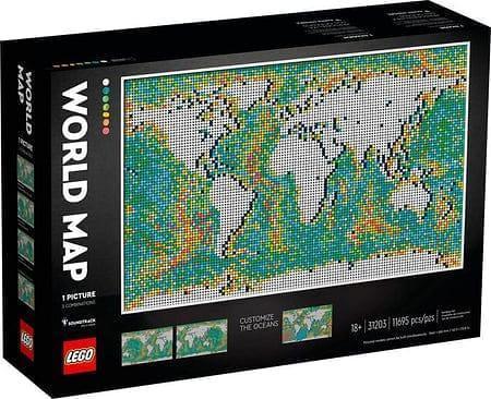 LEGO World map 31203 Art LEGO ART @ 2TTOYS | Official LEGO shop😊🥰 LEGO €. 259.99